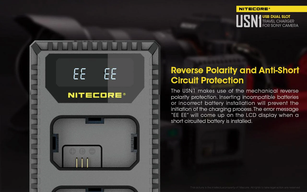 USN1 (Sony NP-FW50) Dual-Slot Battery Charger - Image 14