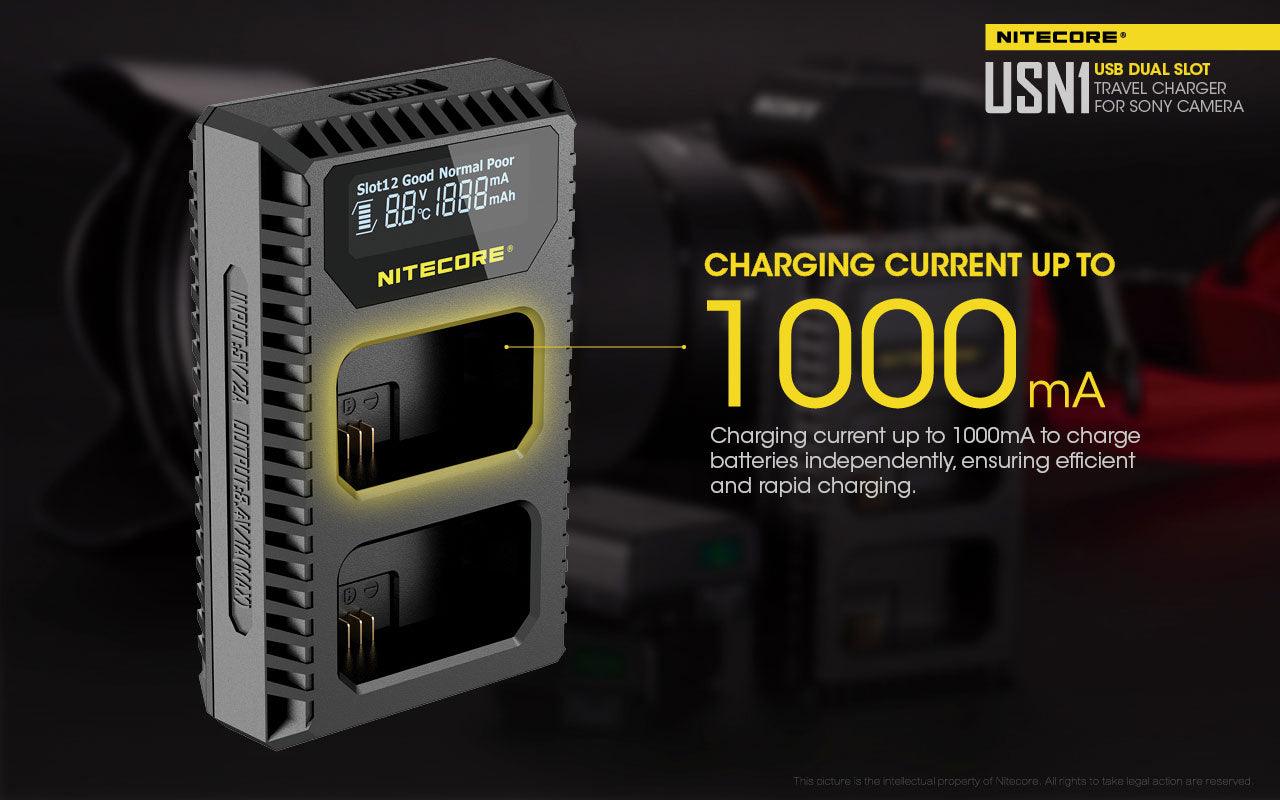 USN1 (Sony NP-FW50) Dual-Slot Battery Charger - Image 7