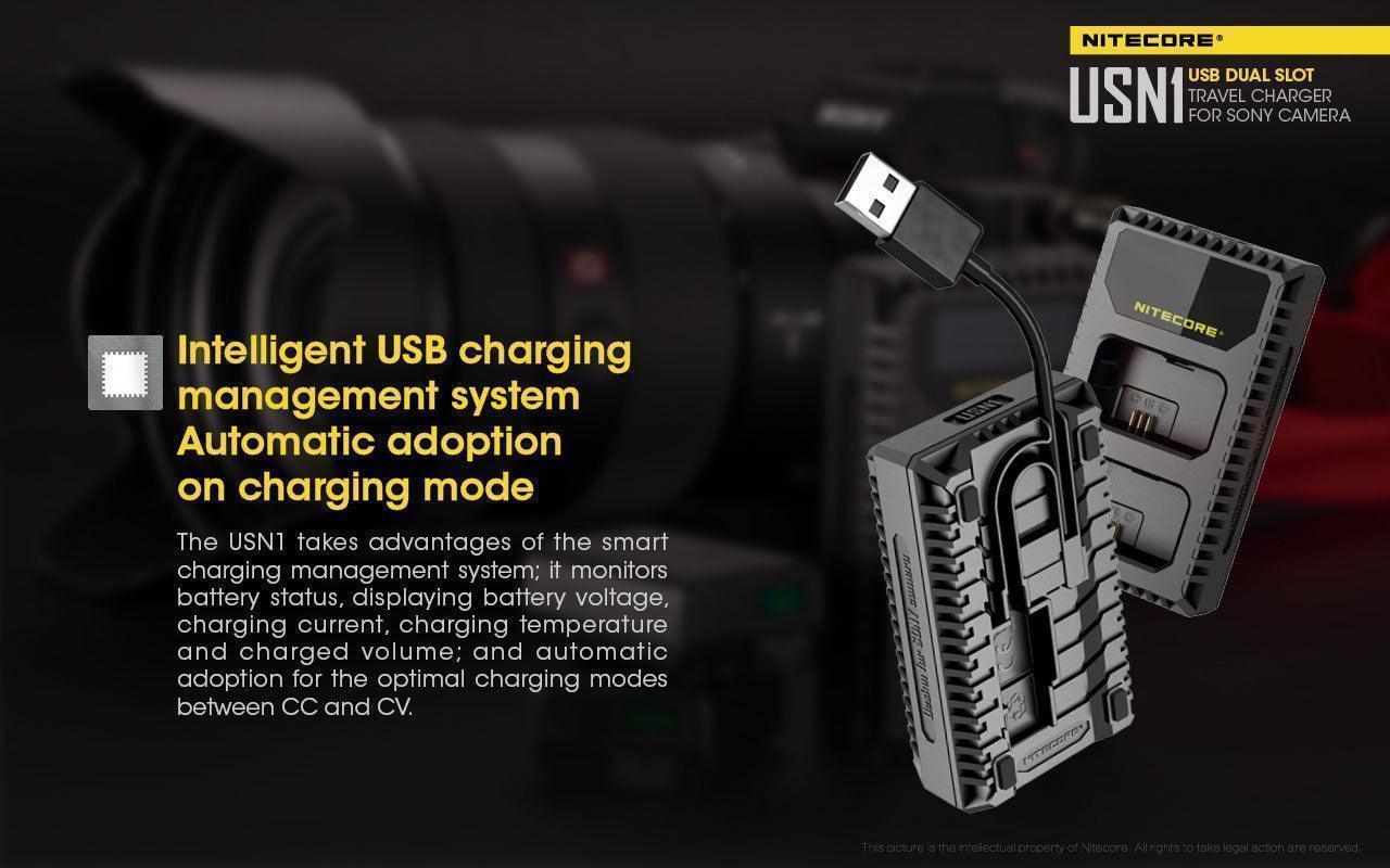 USN1 (Sony NP-FW50) Dual-Slot Battery Charger - Image 8